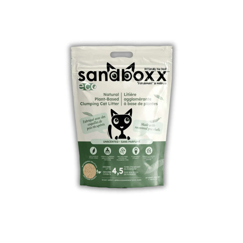 sandboxx - Eco Plant Clumping Cat Litter - Unscented - 3.65kg