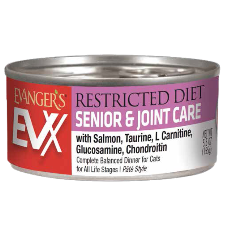 Evangers - Cat - EVX Restricted Diet - Senior & Joint Health Salmon for Cats - 5.5oz - Case of 24