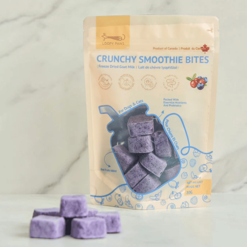 Loopy Paws - Treats - Freeze-Dried - Crunchy Smoothie Bites - Mixed Berry - 30g