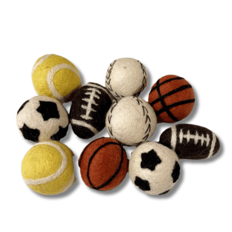 Dharma Dog Karma Cat - Toy - Sport Balls - 60ct Display