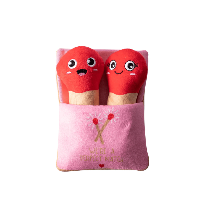Fringe Studio - Dog - Toy - Valentine - Plush - Small Dog - Perfect Match - 2pc
