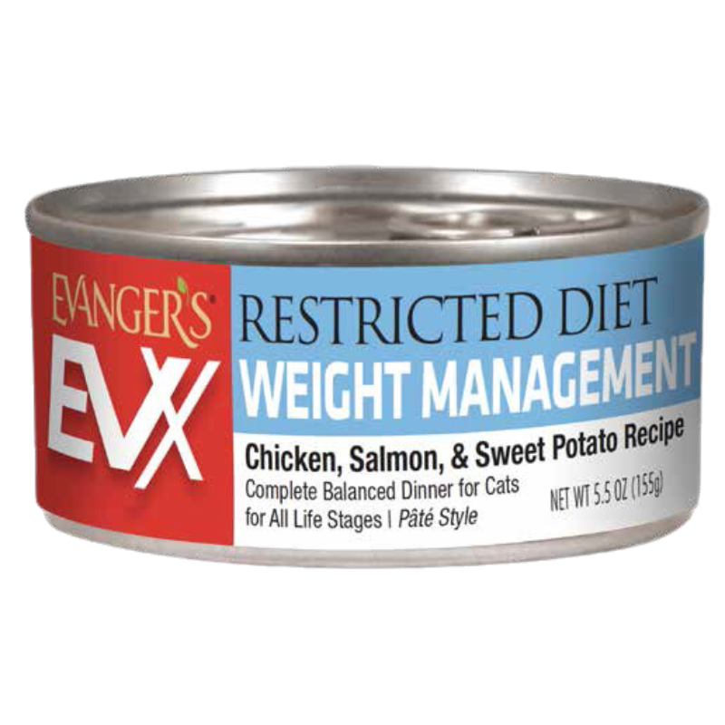 Evangers - Cat - EVX Restricted Diet - Weight Management Chicken & Sweet Potato - 5.5oz - Case of 24