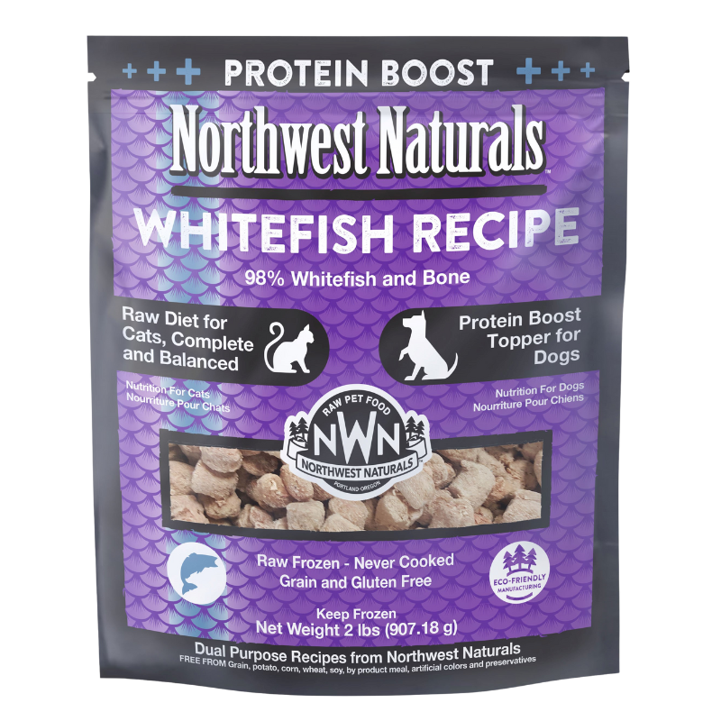 Northwest Naturals - Frozen - Recipe for Cats / Protein Boost for Dogs - Whitefish 2lb