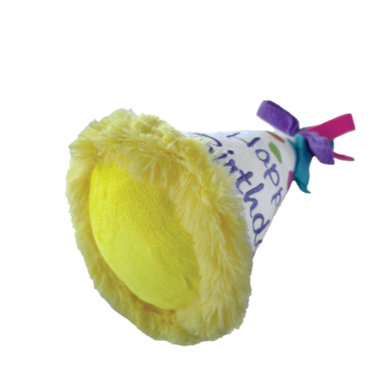 FoufouBRANDS - Birthday Hat Crinkle Plush - White