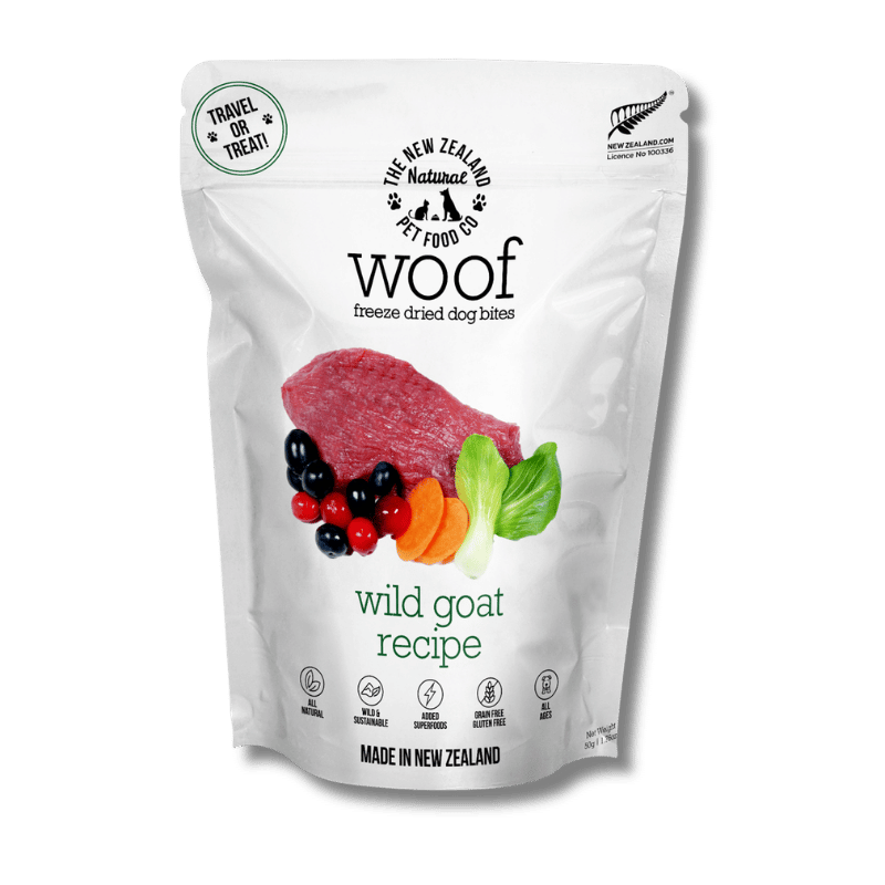 NZ Natural Pet Food Co - Freeze Dried - Treats - Woof - Goat 50g