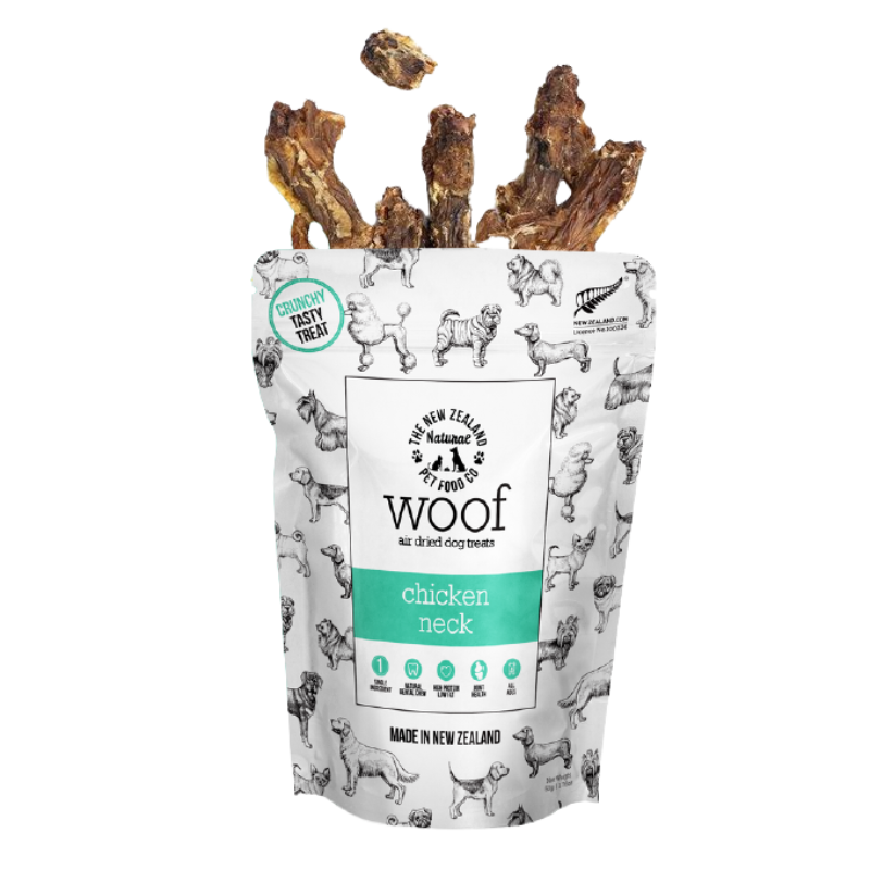NZ Natural Pet Food Co. - Air Dried - Treats - Woof - Chicken Neck 50g