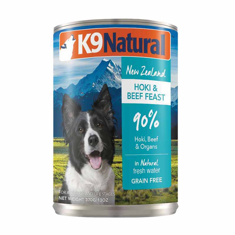 K9 Natural- Hoki & Beef Can 170g (Case of 12)