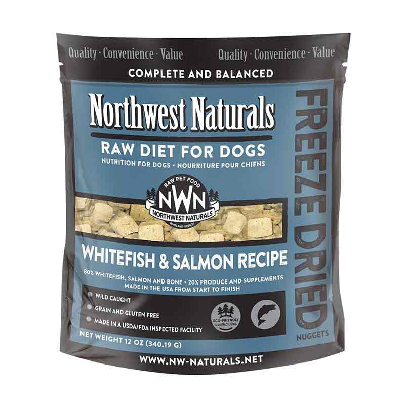 Northwest Naturals - Dog - Freeze-Dried - Nuggets - Whitefish & Salmon - 12oz