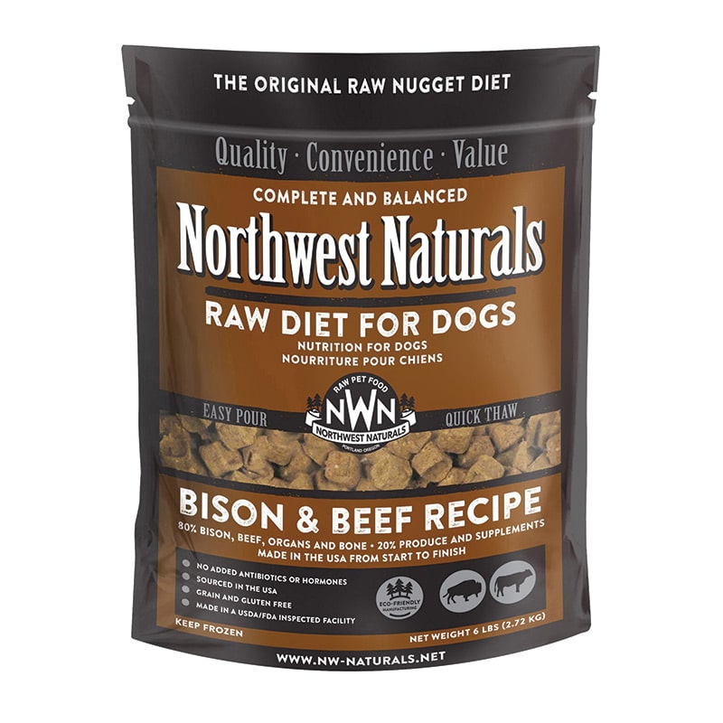 Northwest Naturals - Dog - Frozen - Nuggets - Beef & Bison - 6lb