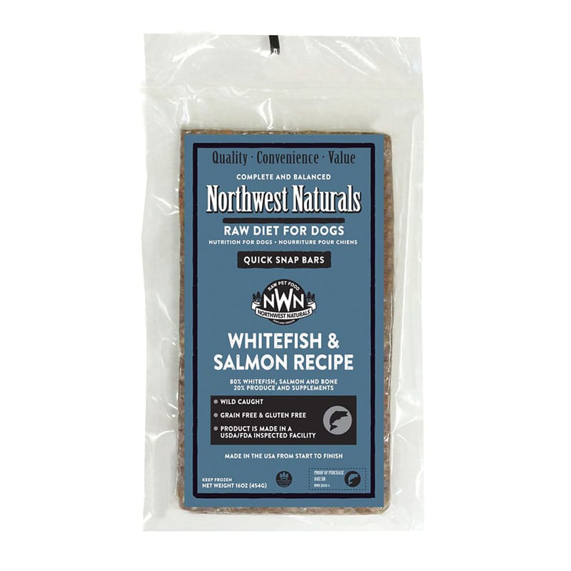 Northwest Naturals - Dog - Frozen - Dinner Bars - Whitefish & Salmon - (Case/25) - 25lb