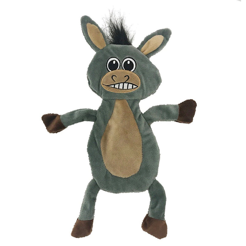 DOGLINE - Toy - Crinkle - Flat - Donkey - 12"