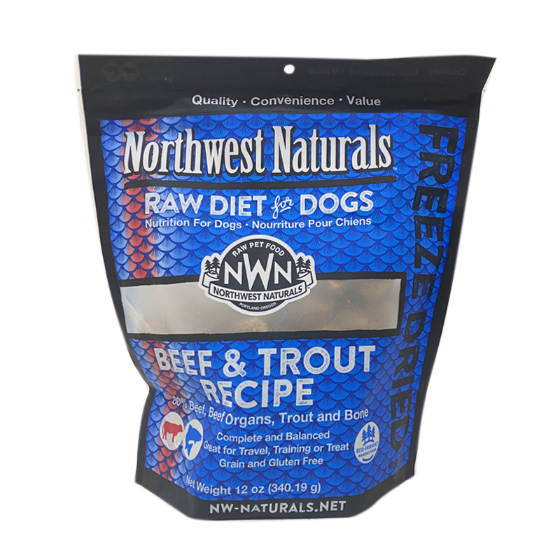 Northwest Naturals - Dog - Freeze-Dried - Nuggets - Beef & Trout