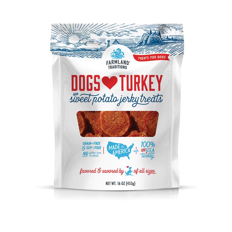 Farmland Traditions - Treats - Jerky - Dogs Love - Turkey & Sweet Potato
