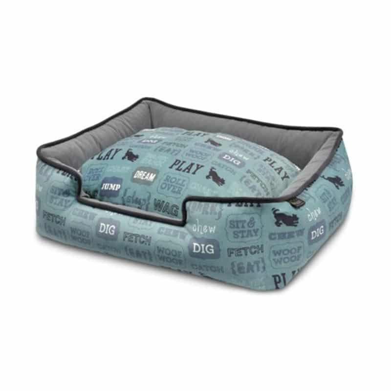 PLAY - Lounge Bed -Dog's Life - Light Blue
