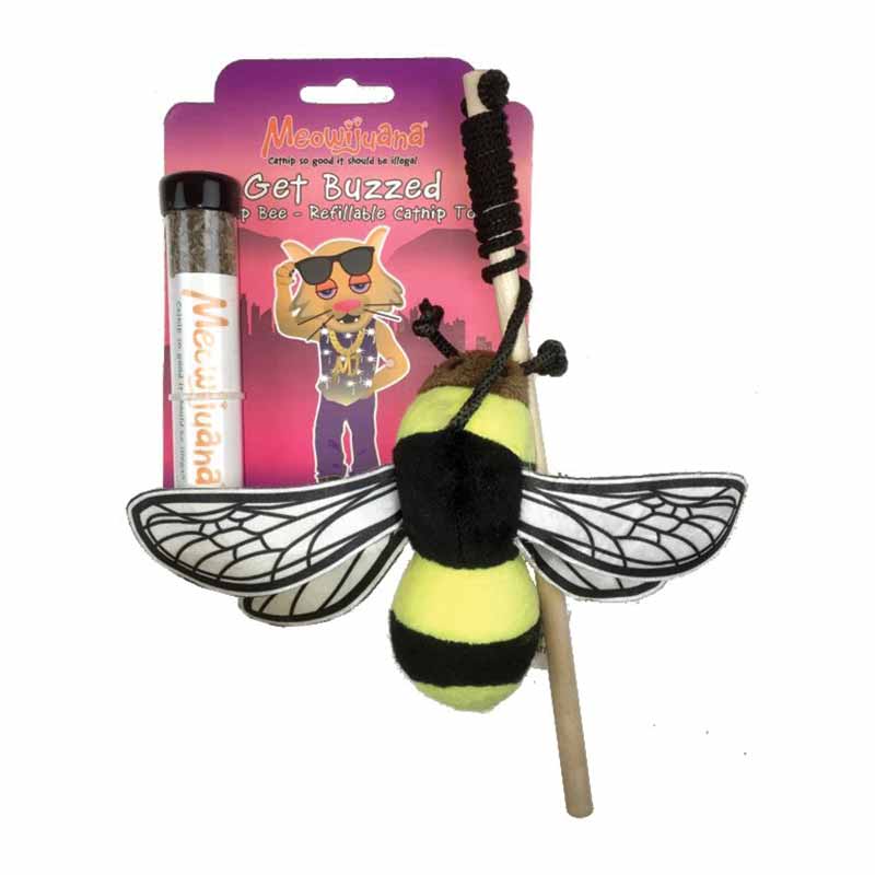 Meowijuana - Catnip - Toy - "Get Buzzed" - Bee