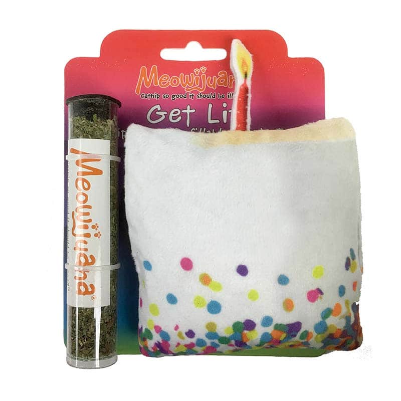 Meowijuana - Catnip - Toy - "Get Lit" - Birthday Cake