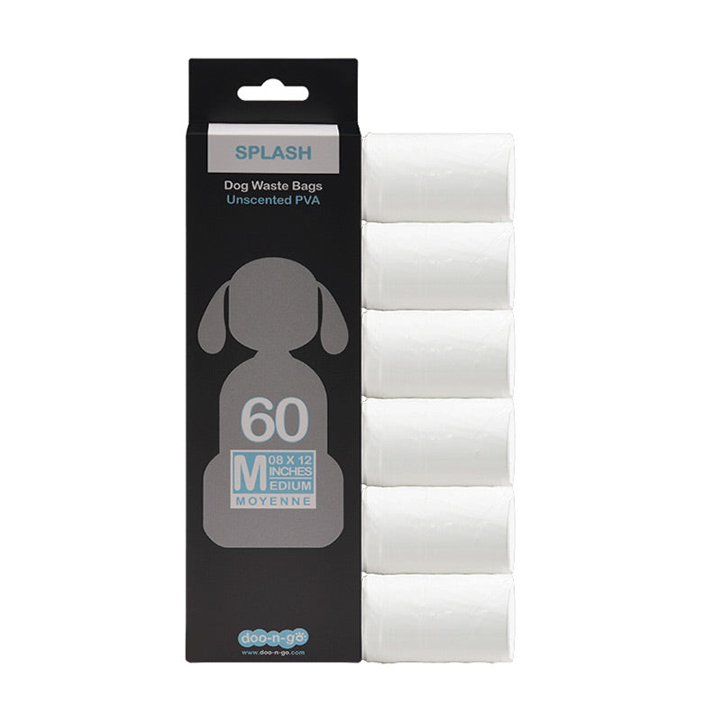 Doo-n-Go - Dog - Refill Bag - Flushable "Splash" - MEDIUM (8x12) - 6 Pack