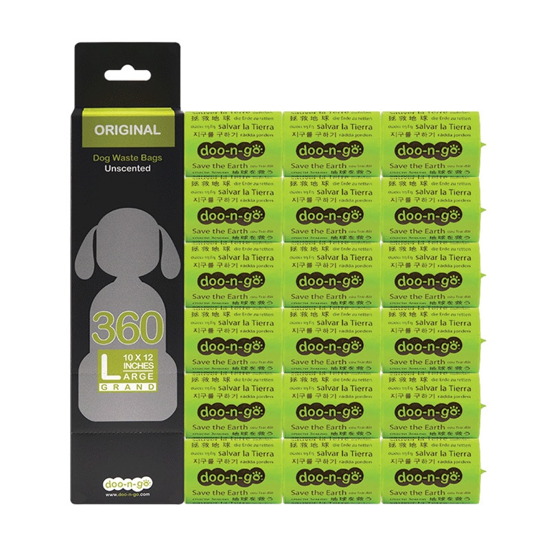 Doo-n-Go - Dog - Refill Bag Oxo-biodegradable LARGE -10x12 - Green - VALUE PACK