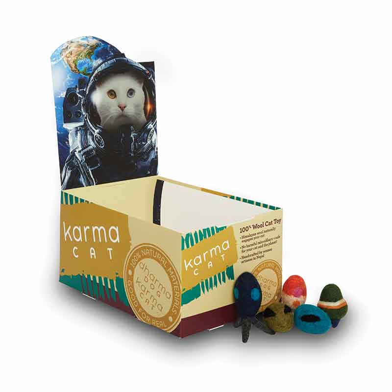 Dharma Dog Karma Cat - Toy - Outer Space - 60ct Display