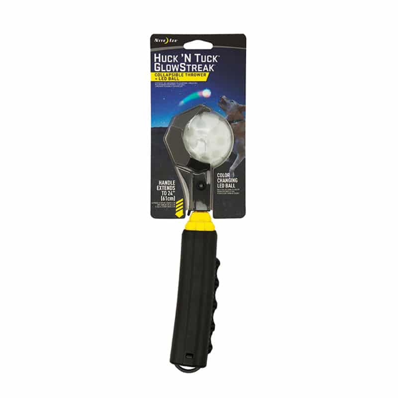 NITE IZE - Huck 'N Tuck GlowStreak® Collapsible Thrower + LED Ball