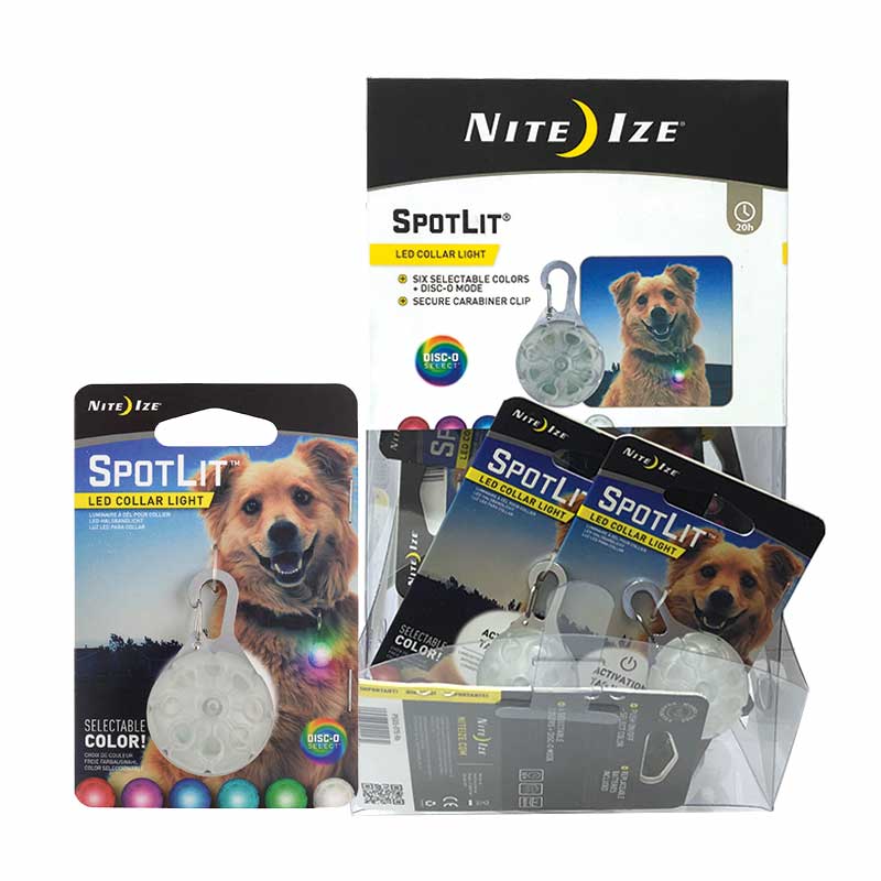NITE IZE - SpotLit LED Collar Light Disc-O Select Gravity Bin