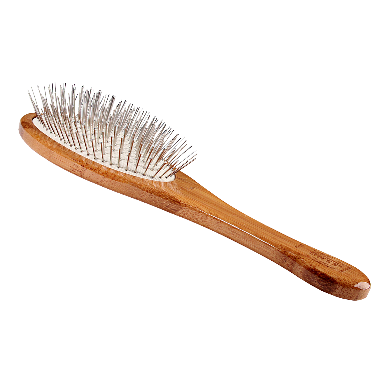 Bass Brushes - All Wire Pet Groomer - Oval With Wood Handle