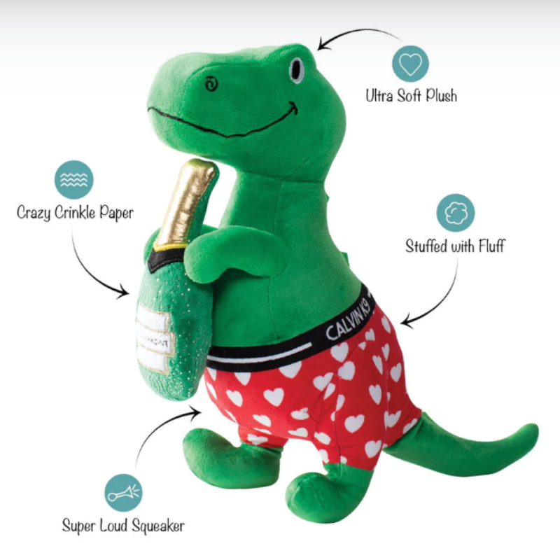 Fringe Studio - Dog - Toy - Valentine - Plush - Rex - Bachelor Rex