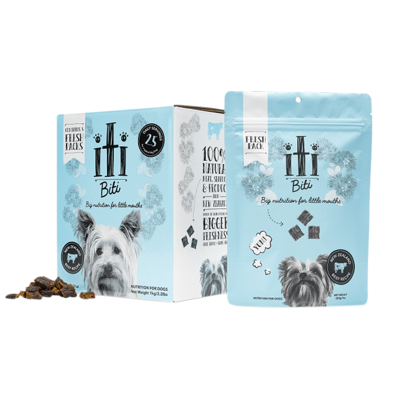 iTi - Dog - Air-Dried - Beef - Pouches (5 x 200g)