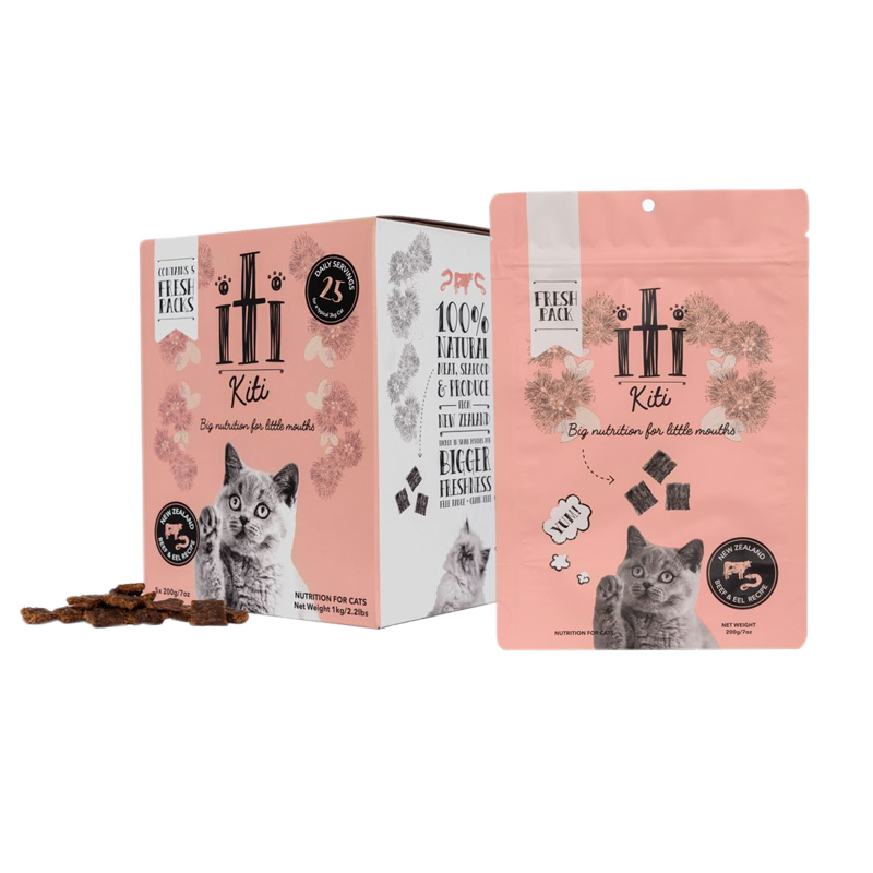 iTi - Cat - Air-Dried - Beef & Eel - Pouches (5 x 200g)