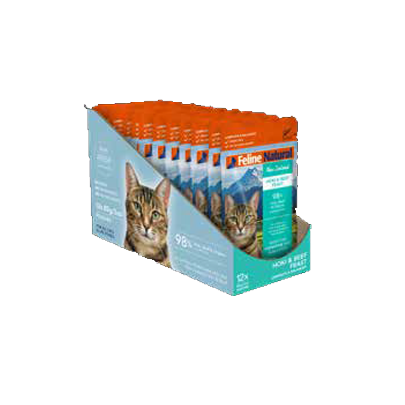 Feline Natural - Pouches - Hoki & Beef Feast - 85g (Case of 12)