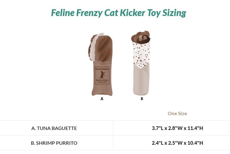 PLAY - Catnip - Toy - Feline Frenzy - Catnip Kicker - Tuna Baguette