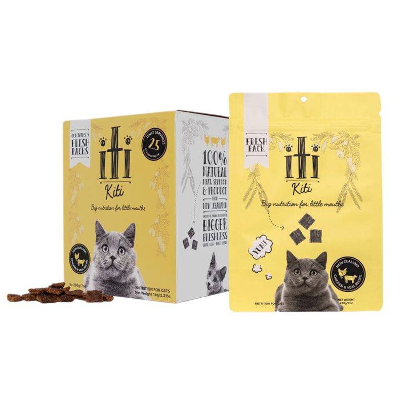 iTi - Cat - Air-Dried - Chicken & Veal - Pouches  (5 x 200g)