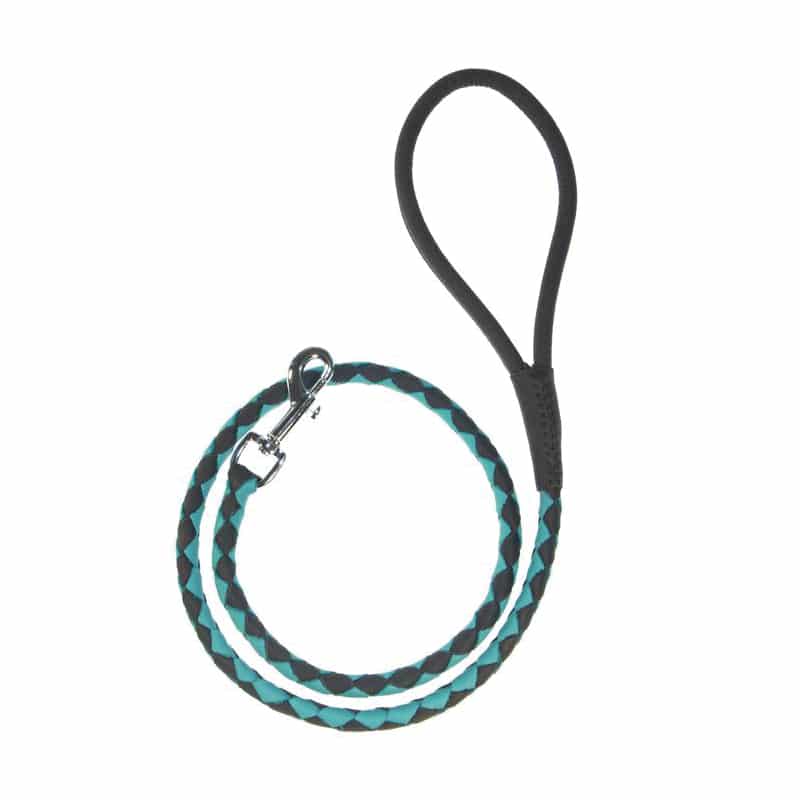 DOGLINE - Soft Round Braided Leather Leash