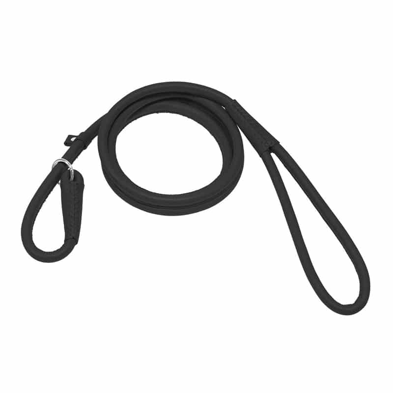 DOGLINE - Soft Round Leather Slip Lead
