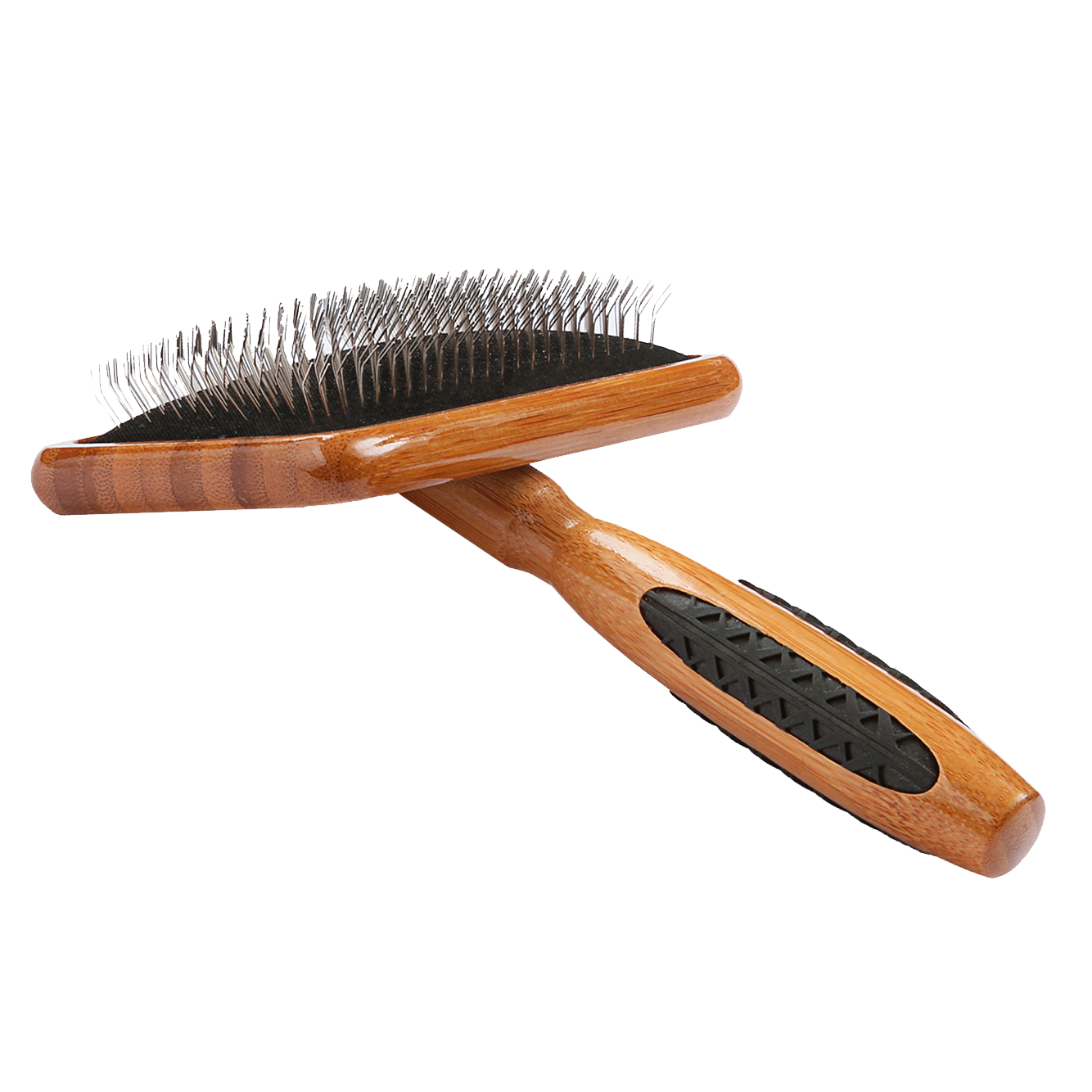 Bass Brushes - De-Matting Slicker - Bamboo Handle