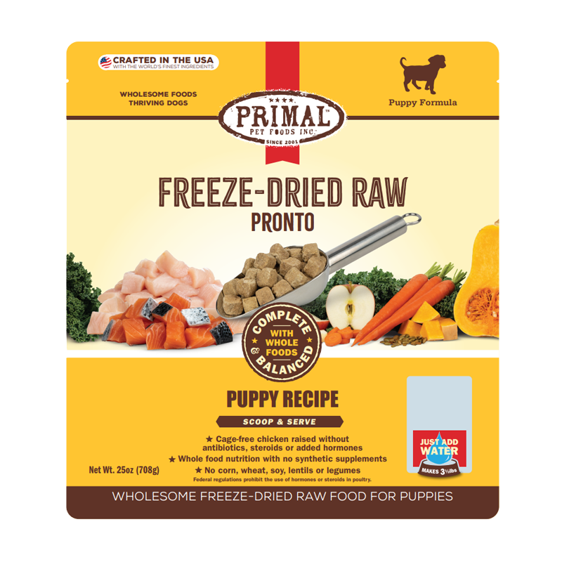 Dog Food Primal Raw Freeze-Dried Nuggets Turkey Sardine Formula