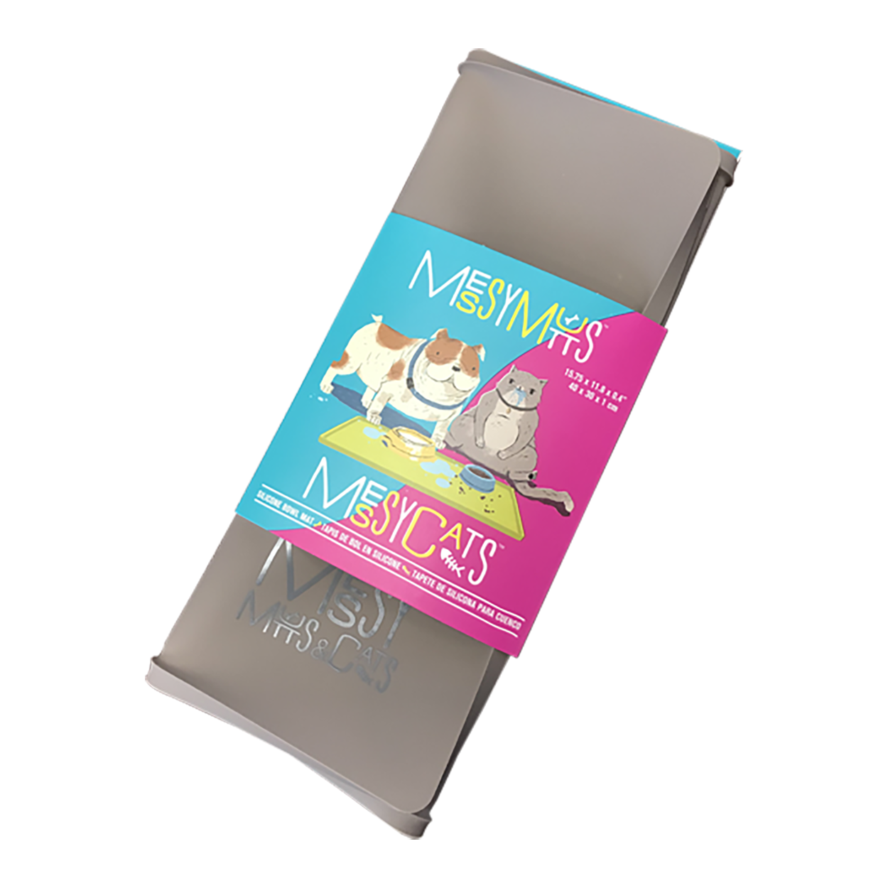 Messy Mutts - Bowl Mat - Raised Edge - Silicone