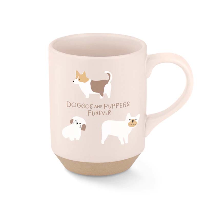Fringe Studio - Mug - Stoneware - Doggos (Case of 4)