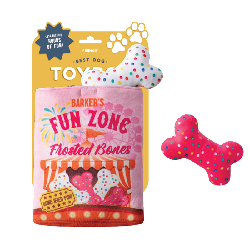 Fringe Studio - Dog - Toy - Plush - Hide & Seek - Funzone Bones