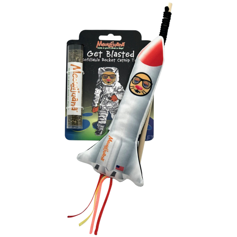 Meowijuana - Catnip - Toy - "Get Blasted" - Rocket with Wand