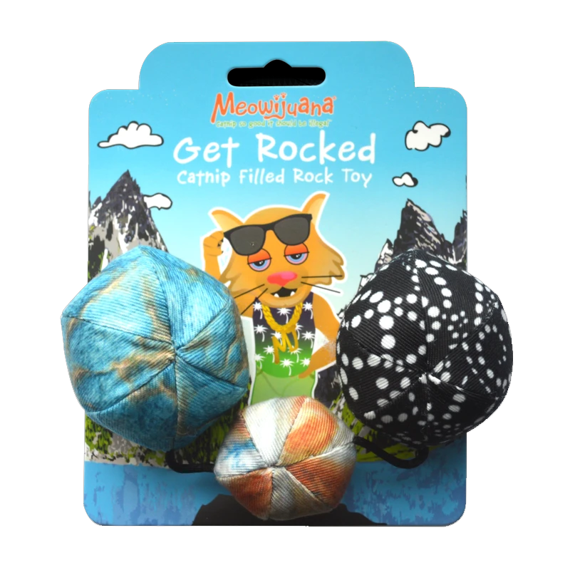 Meowijuana - Catnip - Toy - "Get Rocked" - String of Stones