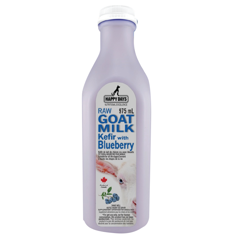 Happy Days - Raw Goat Milk Kefir with Blueberry 975ml