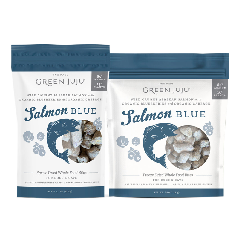 Green Juju - Freeze-Dried - Whole Food Bites - Salmon Blue