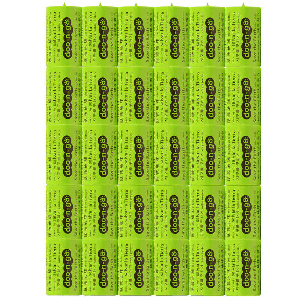Doo-N-Go – Bulk Refill Bags – Large 10×12 Green – 30 Rolls