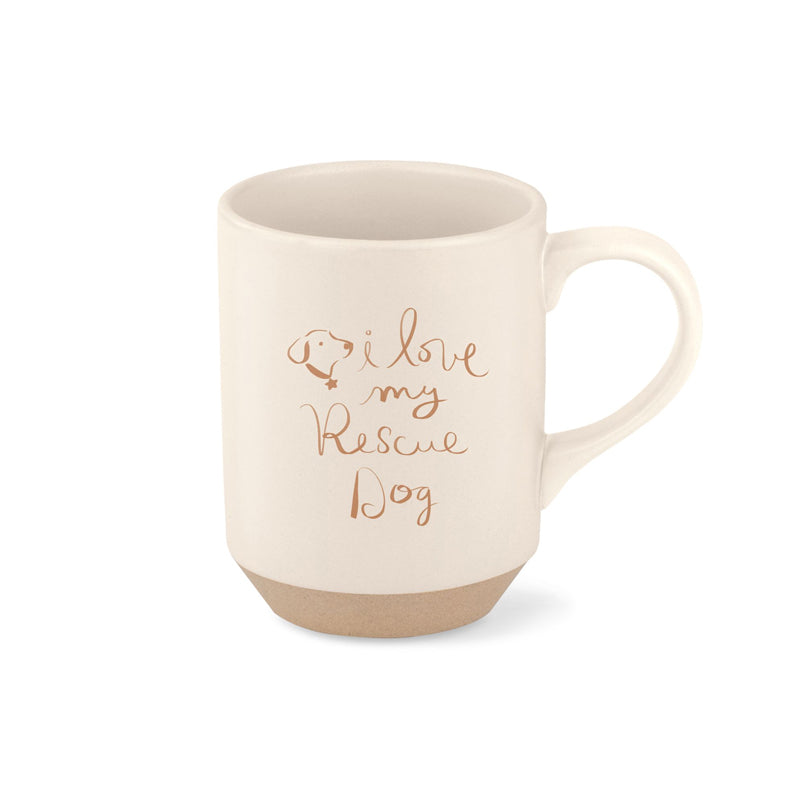 Fringe Studio - Mug - Stoneware - Love My Rescue - case/4