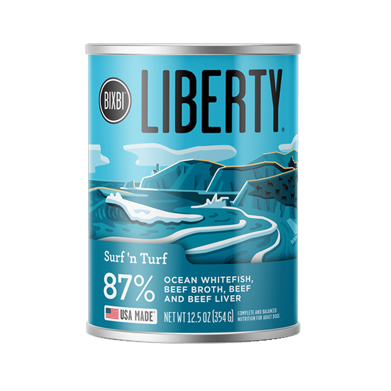 BIXBI - Dog - Liberty - Surf n' Turf - Cans- 12.05oz / Case of 12