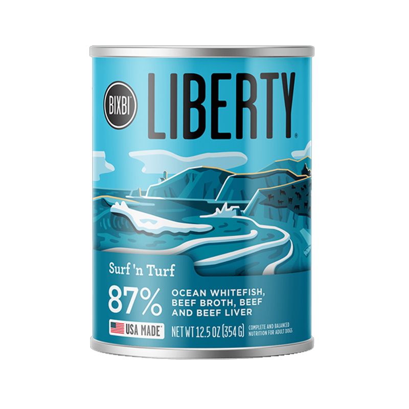 BIXBI - Liberty Surf n' Turf Dog Cans 12.05oz - Case of 12