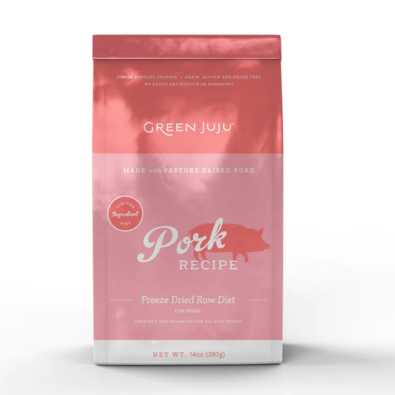 Green Juju - Dog - Freeze-Dried - Pork - 14oz