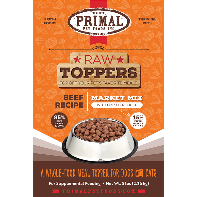 PRIMAL - Topper - Frozen - Market Mix - Beef 5lb
