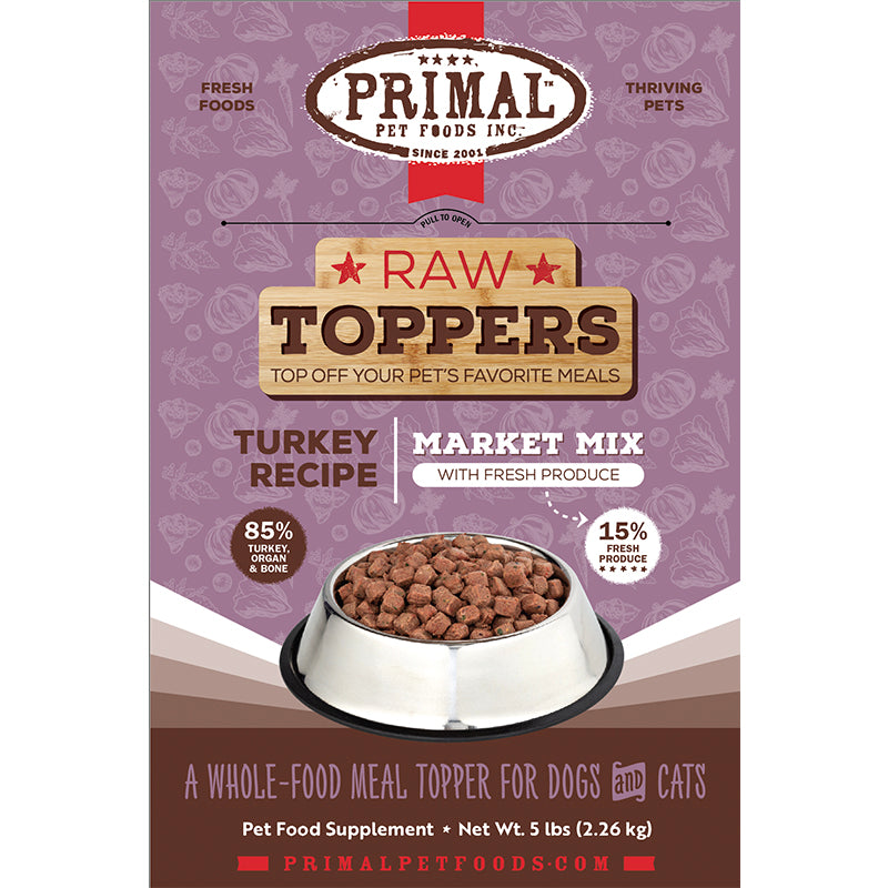 PRIMAL - Topper - Frozen - Market Mix - Turkey 5lb